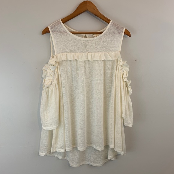 Anthropologie Cold Shoulder Top - Picture 3 of 5